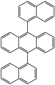 9,10-ジ(1-ナフチル)アントラセン 化学構造式