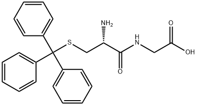 N-[S-トリチル-L-システイニル]グリシン 化学構造式
