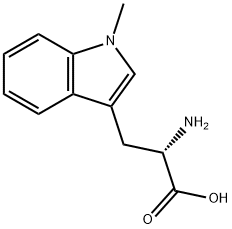 rac-(αR*)-1-メチル-α-アミノ-1H-インドール-3-プロパン酸 化学構造式