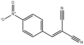 4-ニトロベンジリデンマロノニトリル 化学構造式