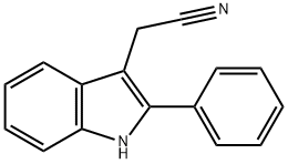 2-PHENYLINDOLE-3-ACETONITRILE Structure