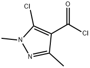 5-氯-1,3-二甲基吡唑-4-甲酰氯, 27006-83-3, 结构式