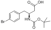 BOC-(S)-3-AMINO-4-(4-BROMO-PHENYL)-BUTYRIC ACID Struktur