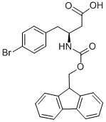 FMOC-(S)-3-AMINO-4-(4-BROMO-PHENYL)-BUTYRIC ACID Struktur