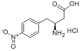 (S)-3-AMINO-4-(4-NITROPHENYL)BUTANOIC ACID HYDROCHLORIDE Structure