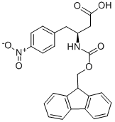 FMOC-(S)-3-AMINO-4-(4-NITRO-PHENYL)-BUTYRIC ACID Structure