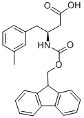 FMOC-(S)-3-AMINO-4-(3-METHYL-PHENYL)-BUTYRIC ACID Structure