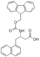FMOC-(S)-3-AMINO-4-(1-NAPHTHYL)-BUTYRIC ACID 化学構造式