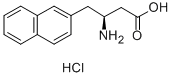 (S)-3-AMINO-4-(2-NAPHTHYL)BUTANOIC ACID HYDROCHLORIDE 化学構造式