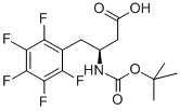 BOC-(S)-3-AMINO-4-(PENTAFLUORO-PHENYL)-BUTYRIC ACID Struktur