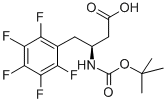 BOC-(S)-3-AMINO-4-(PENTAFLUORO-PHENYL)-BUTYRIC ACID Structure