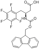 FMOC-(S)-3-氨基-4-(五氟苯基)丁酸 结构式