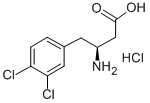 (S)-3-氨基-4-(3,4-二氯苯基)-丁酸盐酸盐 结构式