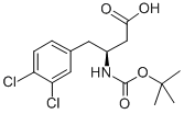 BOC-(S)-3-AMINO-4-(3,4-DICHLORO-PHENYL)-BUTYRIC ACID Struktur