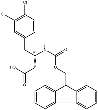 FMOC-(S)-3-氨基-4-(3,4-二氯苯基)-丁酸,270063-52-0,结构式