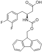 FMOC-(S)-3-氨基-4-(3,4-二氟苯基)丁酸, 270063-55-3, 结构式