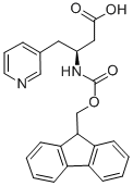 FMOC-(S)-3-氨基-4-(3-吡啶基)丁酸 结构式