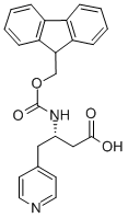 FMOC-(S)-3-AMINO-4-(4-PYRIDYL)-BUTYRIC ACID 结构式