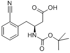 BOC-(S)-3-AMINO-4-(2-CYANO-PHENYL)-BUTYRIC ACID Struktur