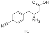 (S)-3-AMINO-4-(4-CYANOPHENYL)BUTANOIC ACID HYDROCHLORIDE Struktur