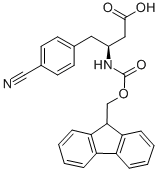 FMOC-(S)-3-AMINO-4-(4-CYANO-PHENYL)-BUTYRIC ACID Struktur