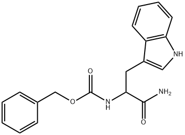 Carbobenzoxy-D,L-tryptophanamide Structure