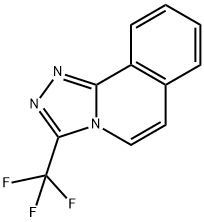 3-(トリフルオロメチル)-s-トリアゾロ[3,4-a]イソキノリン 化学構造式