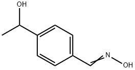 Benzaldehyde, 4-(1-hydroxyethyl)-, oxime (9CI) Structure