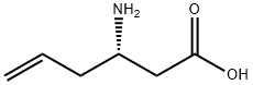 (S)-3-アミノ-5-ヘキセン酸, HCL 化学構造式