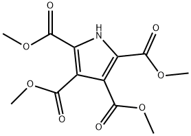1H-ピロール-2,3,4,5-テトラカルボン酸テトラメチル 化学構造式