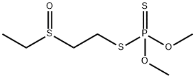 ホスホロジチオ酸S-[2-(エチルスルフィニル)エチル]O,O-ジメチル 化学構造式