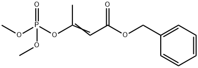 3-[(ジメトキシホスフィニル)オキシ]-2-ブテン酸ベンジル 化学構造式