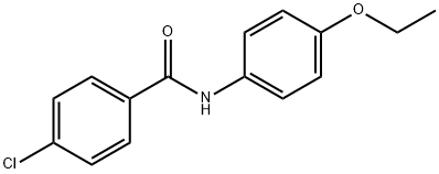 4-氯-N-(4-乙氧基苯基)苯甲酰胺, 27033-41-6, 结构式