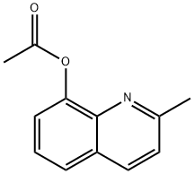 酢酸2-メチルキノリン-8-イル 化学構造式