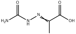 (2E)-2-[(アミノカルボニル)ヒドラゾノ]プロパン酸 化学構造式