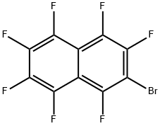 2-ブロモ-1,3,4,5,6,7,8-ヘプタフルオロナフタレン 化学構造式