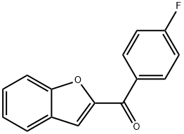 2-(4-フルオロベンゾイル)ベンゾフラン 化学構造式