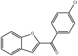 2-(4-クロロベンゾイル)ベンゾフラン 化学構造式