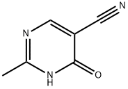 5-Pyrimidinecarbonitrile, 1,4-dihydro-2-methyl-4-oxo- (8CI,9CI) Structure