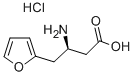 (R)-3-AMINO-4-(2-FURYL)BUTANOIC ACID HYDROCHLORIDE Struktur