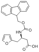 FMOC-(R)-3-AMINO-4-(2-FURYL)-BUTYRIC ACID 化学構造式