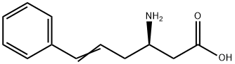 (R)-3-アミノ-(6-フェニル)-5-ヘキセン酸塩酸塩 化学構造式
