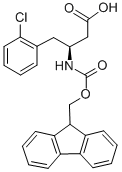 FMOC-(S)-3-AMINO-4-(2-CHLORO-PHENYL)-BUTYRIC ACID Structure