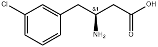 (S)-3-氨基-4-(3-氯苯基)-丁酸盐酸盐,270596-38-8,结构式