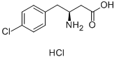 (S)-3-氨基-4-(4-氯苯基)-丁酸盐酸盐,270596-41-3,结构式
