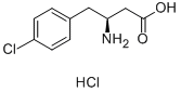 (S)-3-AMINO-4-(4-CHLOROPHENYL)BUTANOIC ACID HYDROCHLORIDE Structure