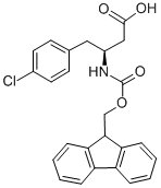 FMOC-(S)-3-AMINO-4-(4-CHLORO-PHENYL)-BUTYRIC ACID 化学構造式