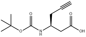 (3S)-3-[[(1,1-二甲基乙氧基)羰基]氨基]-5-己酸,270596-47-9,结构式