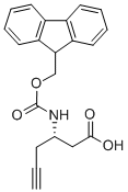 FMOC-(S)-3-AMINO-5-HEXYNOIC ACID Structure