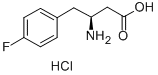 (S)-3-氨基-4-(4-氟苯基)-丁酸盐酸盐, 270596-53-7, 结构式